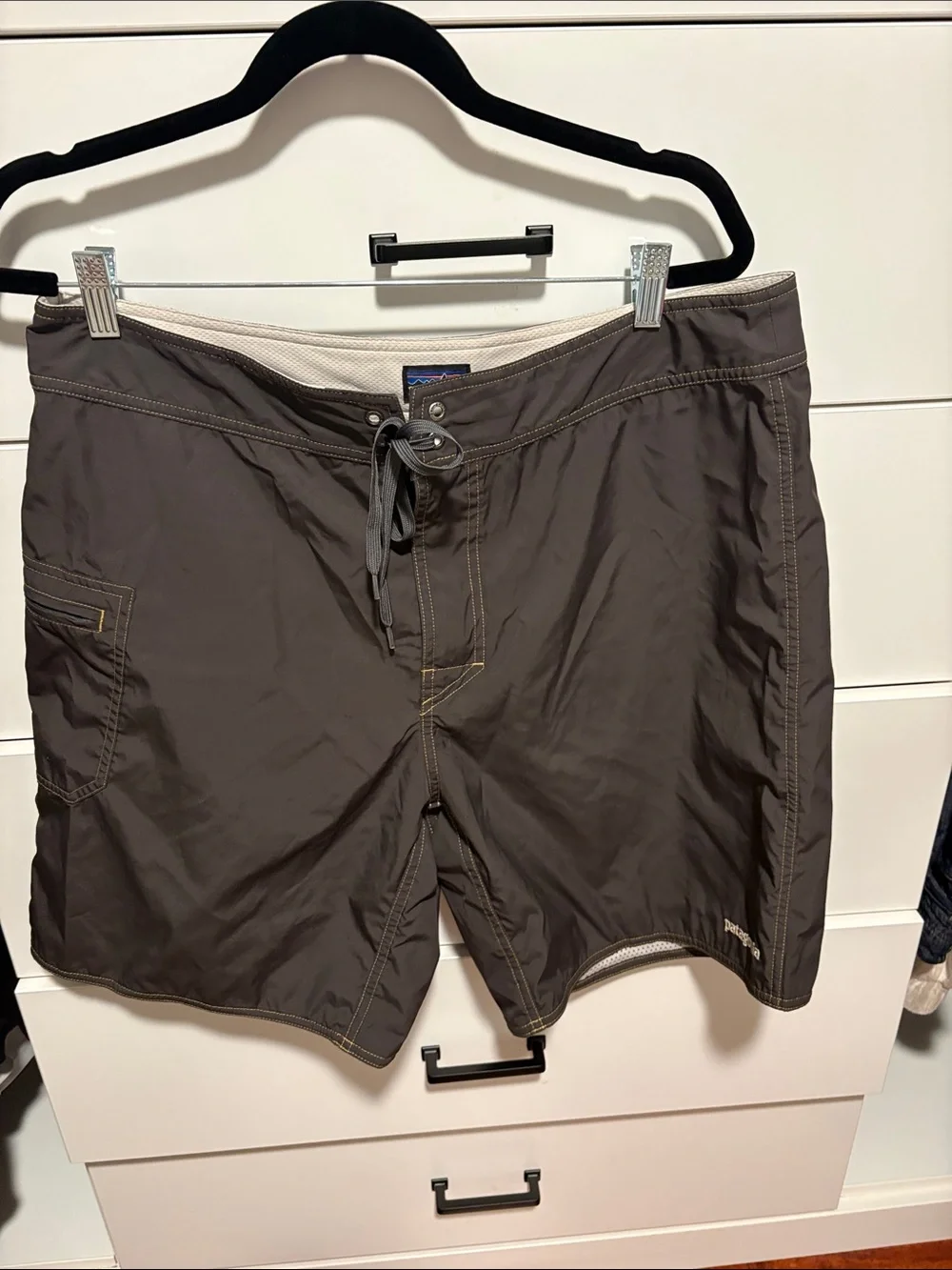 Patagonia Men's Dark Gray Swim Board Shorts